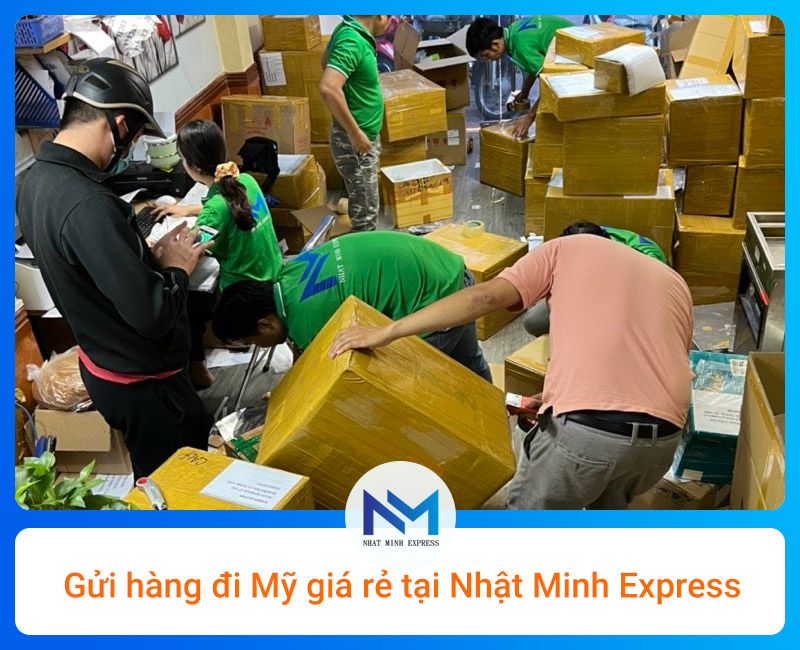Gửi hàng đi Mỹ giá rẻ tại Nhật Minh Express