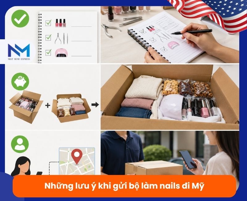 nhung luu y khi gui dung cu nail di my