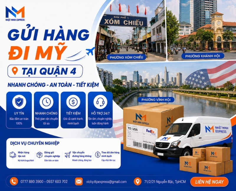 dich vu gui hang di my tai quan 4 nhatminhexpress