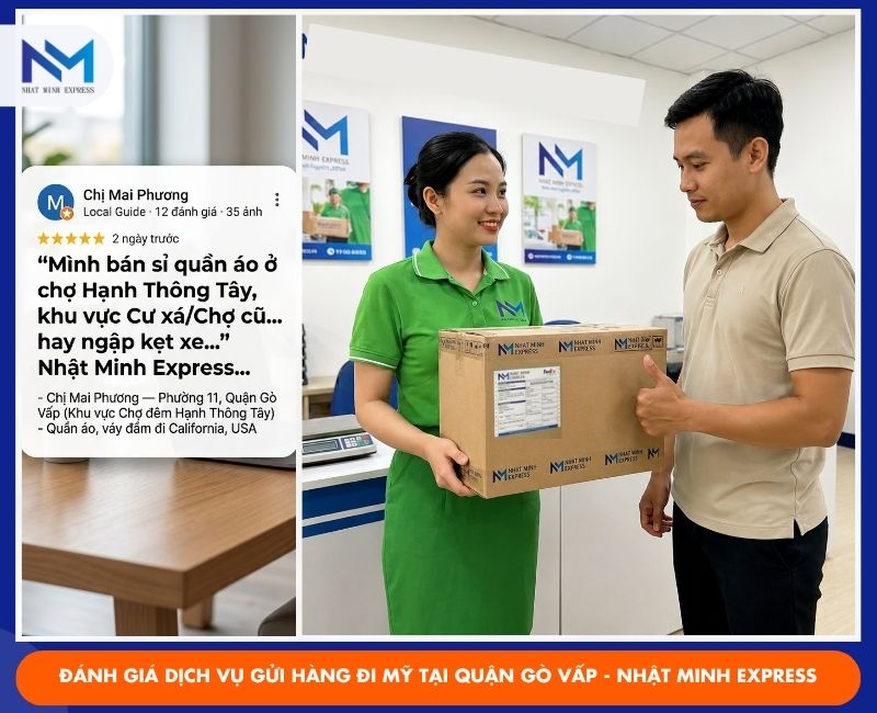 danh gia cua khach hang ve dich vu gui hang di my tai quan go vap