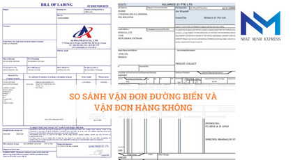 So sánh vận đơn đường biển và vận đơn hàng không