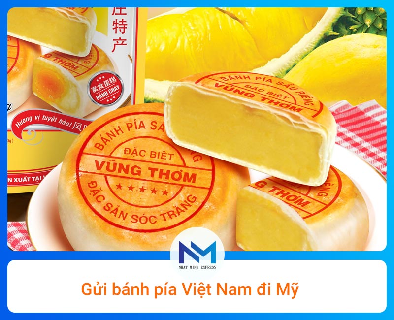 Gửi bánh pía Việt Nam đi Mỹ