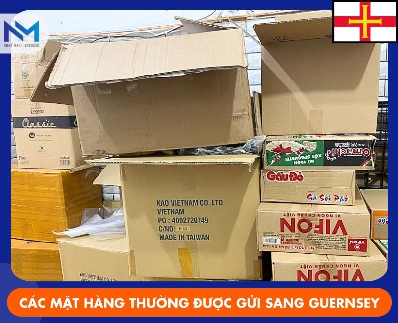 cac mat hang thuong duoc gui sang guernsey