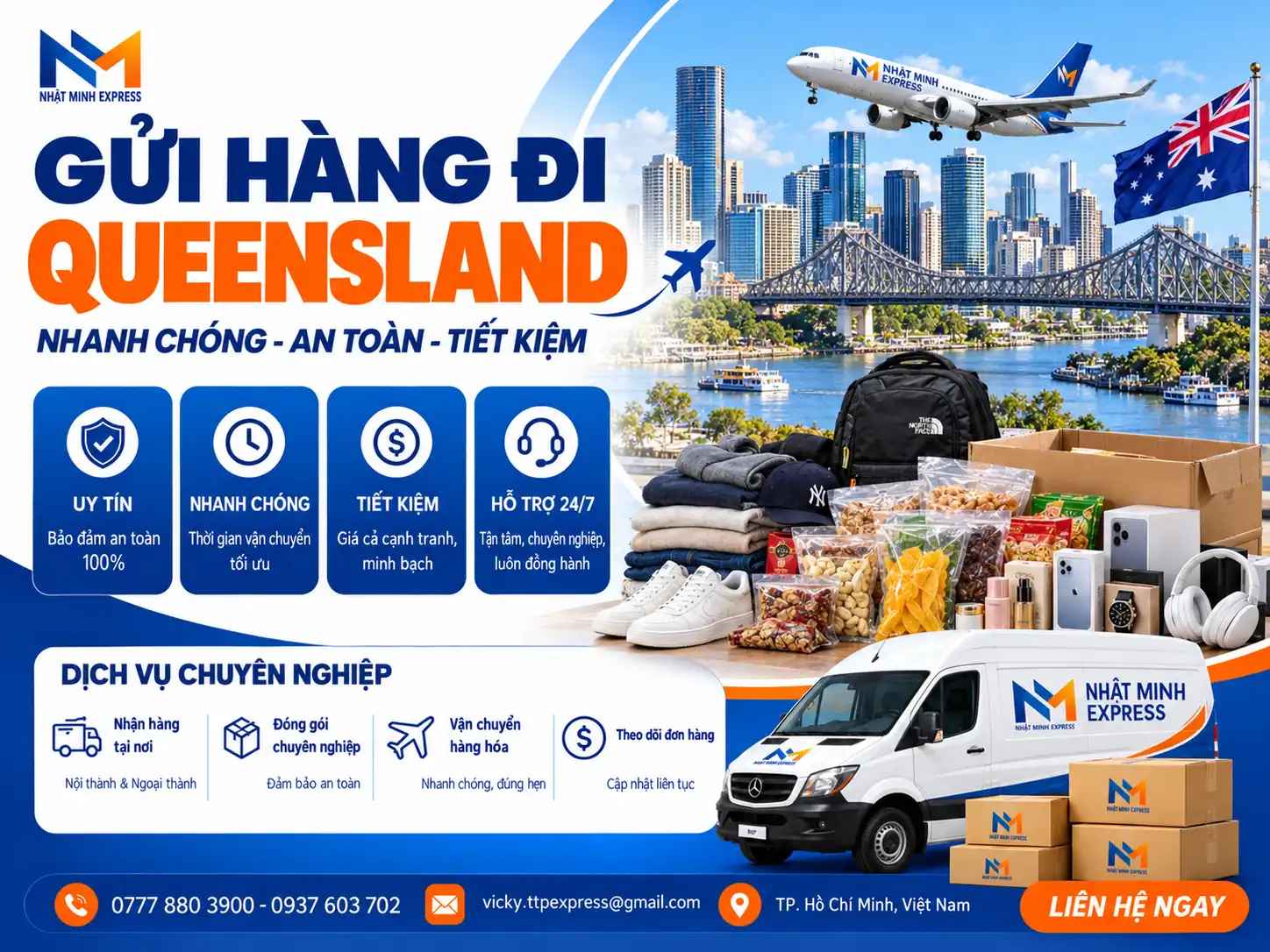 Gửi hàng đi Queensland