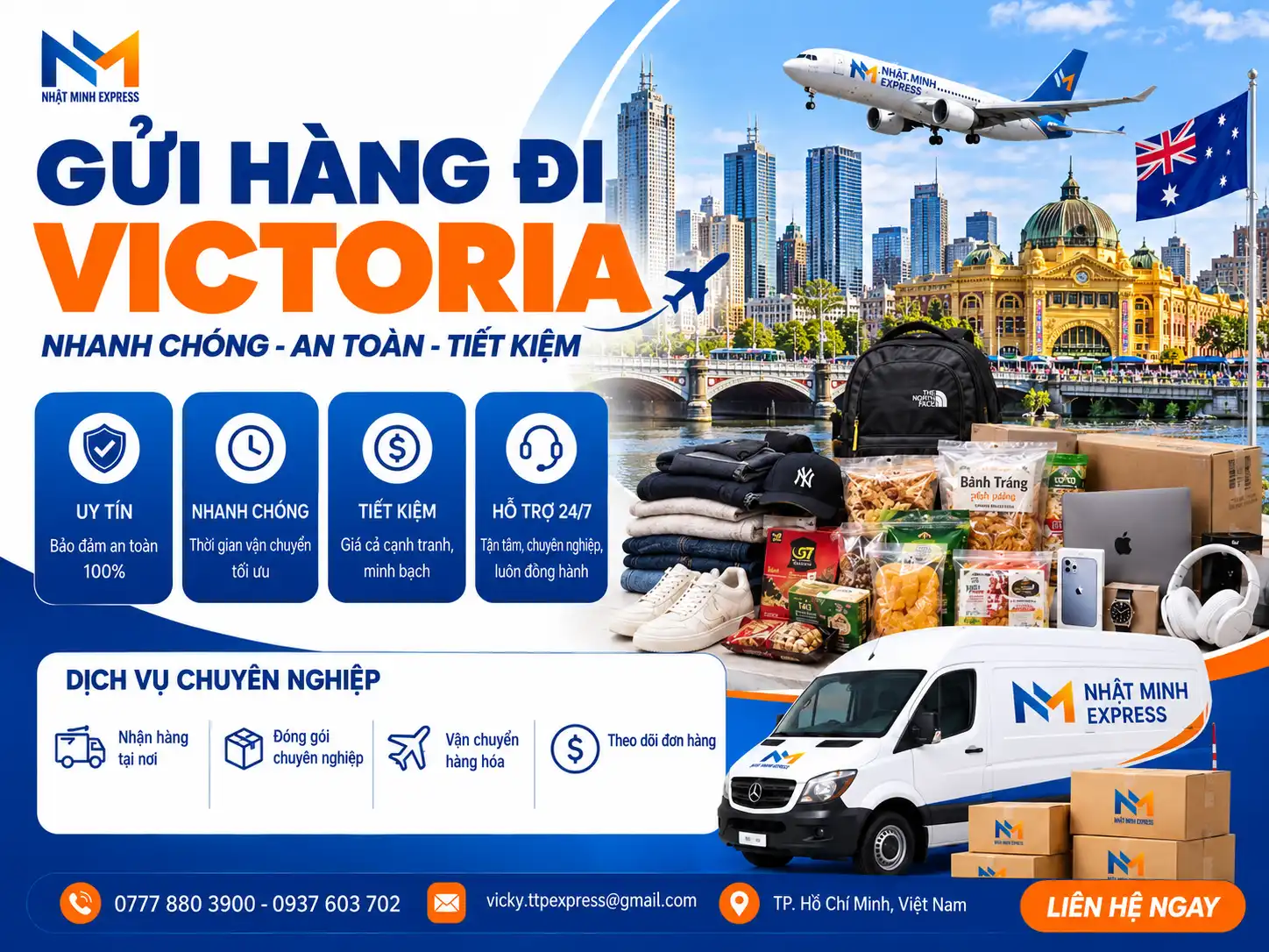 Gửi hàng đi Victoria