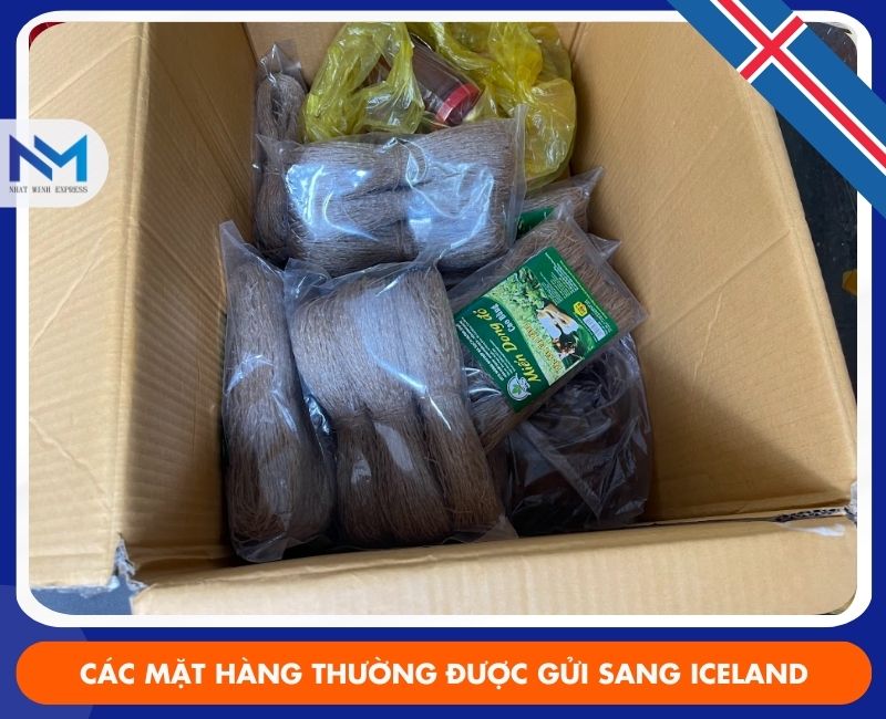 nhung mat hang thuong duoc gui sang iceland