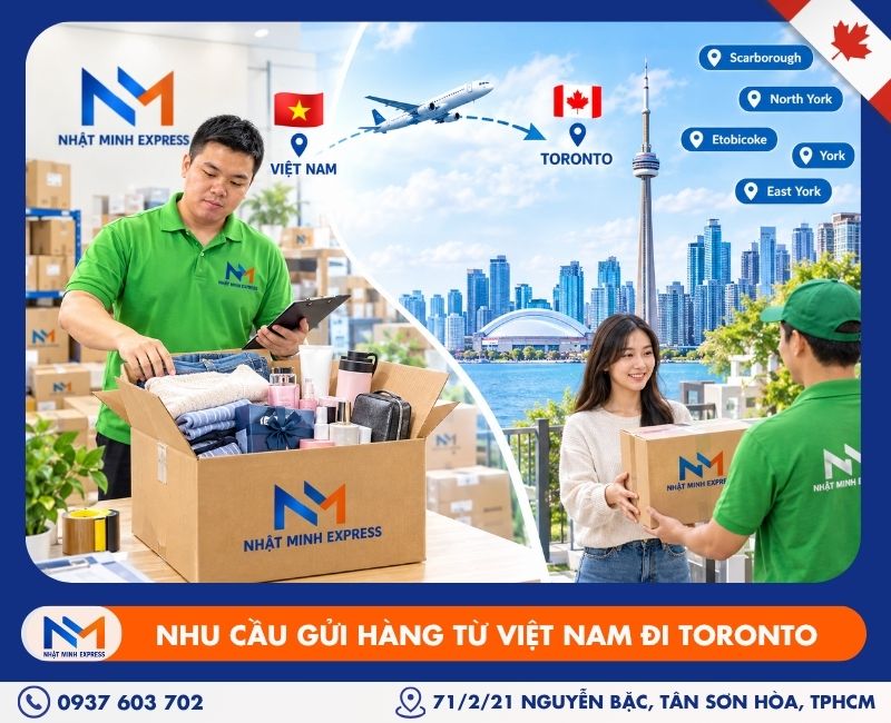 Dịch vụ gửi hàng đi Toronto SIÊU TỐC uy tín Nhu cầu gửi hàng từ Việt Nam đi Toronto