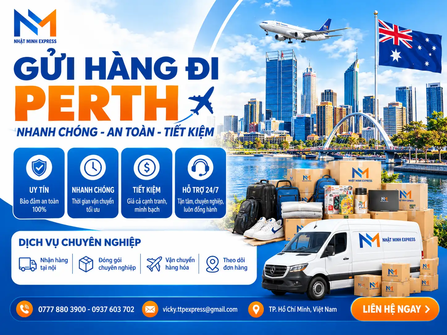 gửi hàng đi Perth