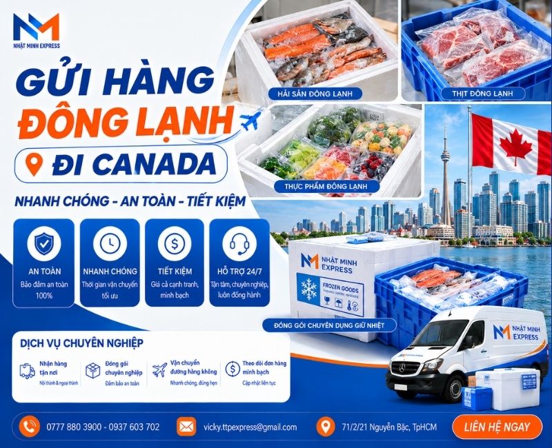 gui hang dong lanh di canada