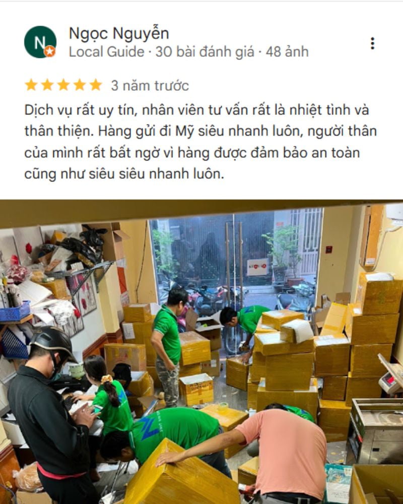 feedback van chuyen hang di my nhat minh