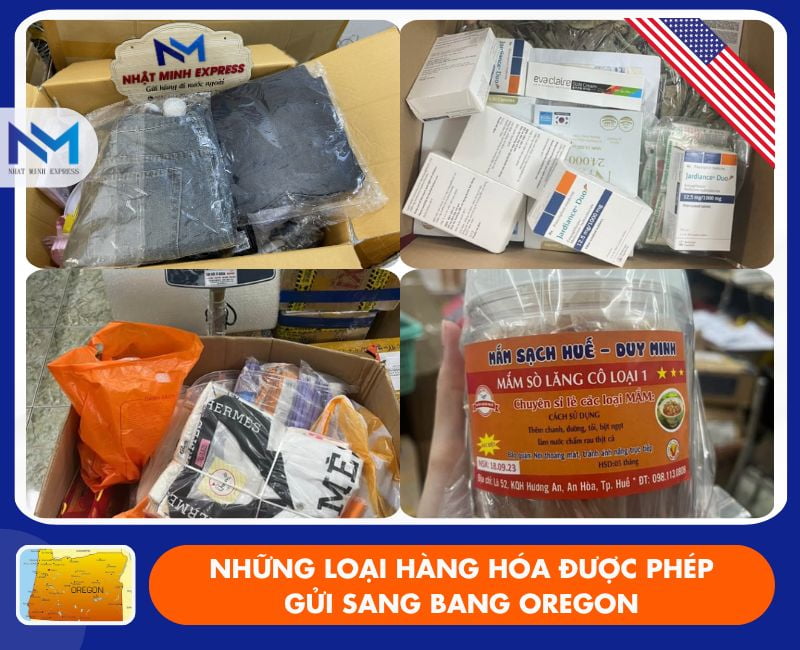 cac loai hang hoa duoc phep gui sang oregon
