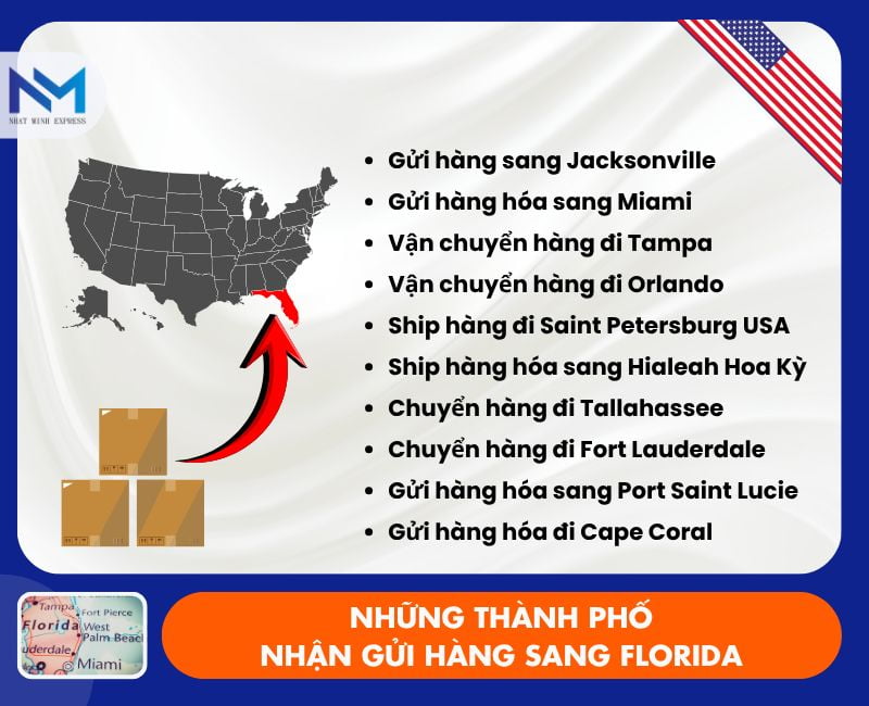 nhung thanh pho tai florida nhan gui hang hoa