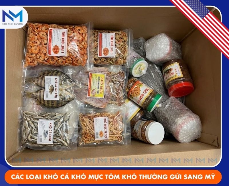 cac loai kho ca kho muc tom kho thuong duoc gui sang my