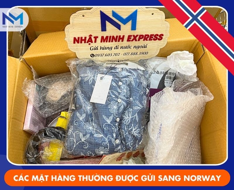 cac mat hang thuong duoc gui sang na uy