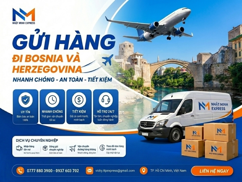 gui hang di bosniz va herzegovina nhatminhexpress
