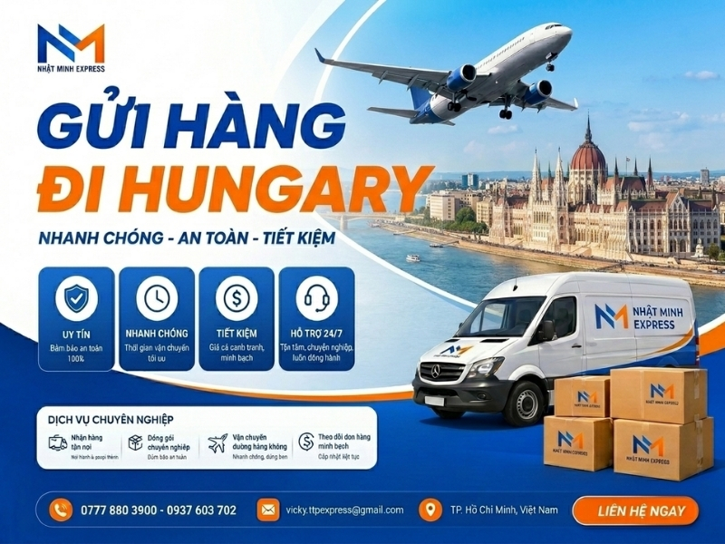 gui hang di hungary nhatminhexpress