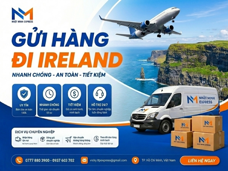 gui hang di ireland nhatminhexpress
