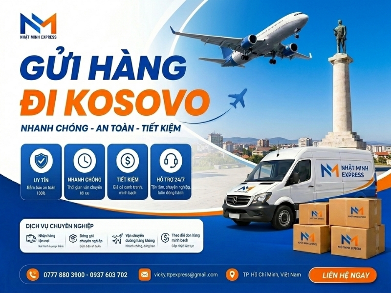 gui hang di kosovo nhatminhexpress