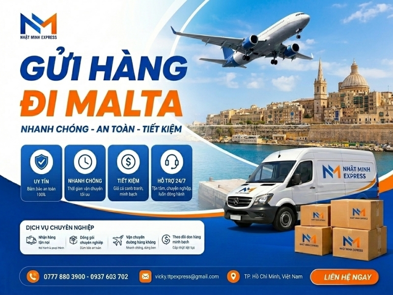 gui hang di malta nhatminhexpress 2026