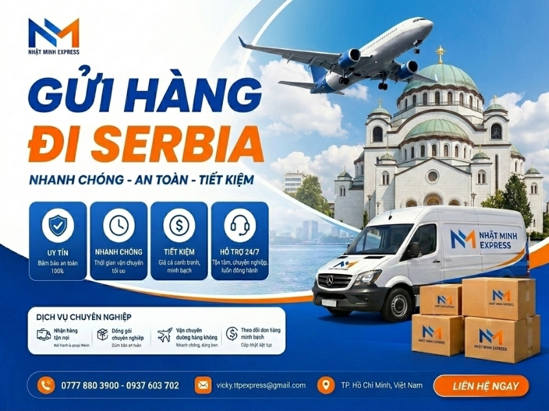 gui hang di serbia nhatminhexpress 2026