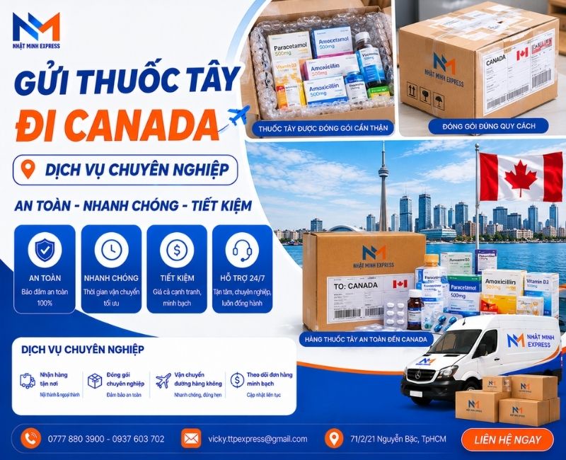 gui thuoc tay di canada nhatminhexpress