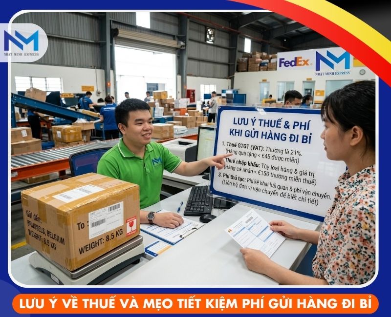 luu y thue va meo tiet kiem chi phi gui hang di bi