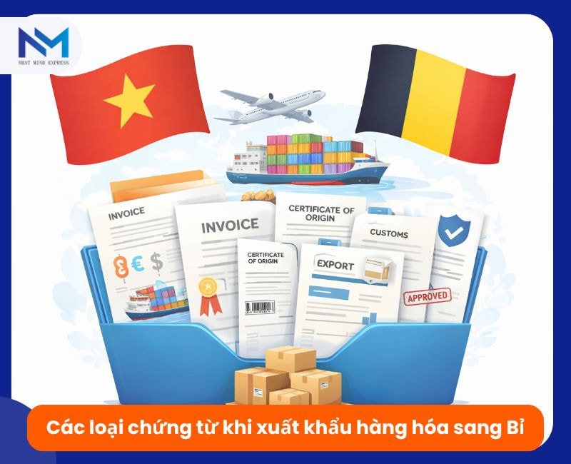 cac loai chung tu khi xuat khau hàng hoa di bi