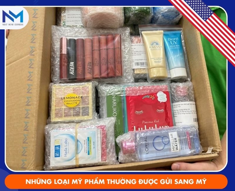cac loai my pham thuong duoc gui sang my