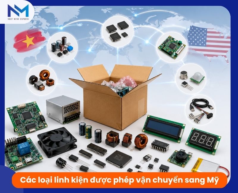 cac loai ling kien duoc phep van chuyen sang my