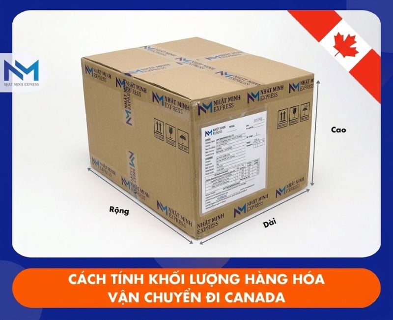cach tinh khoi luong hang hoa gui sang canada