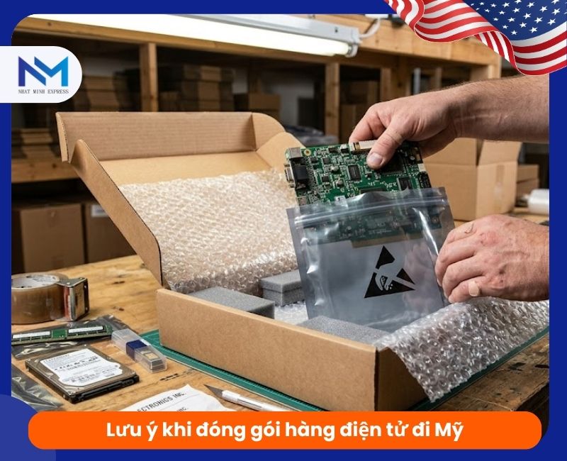 luu y khi dong goi hang dien tu gui di my