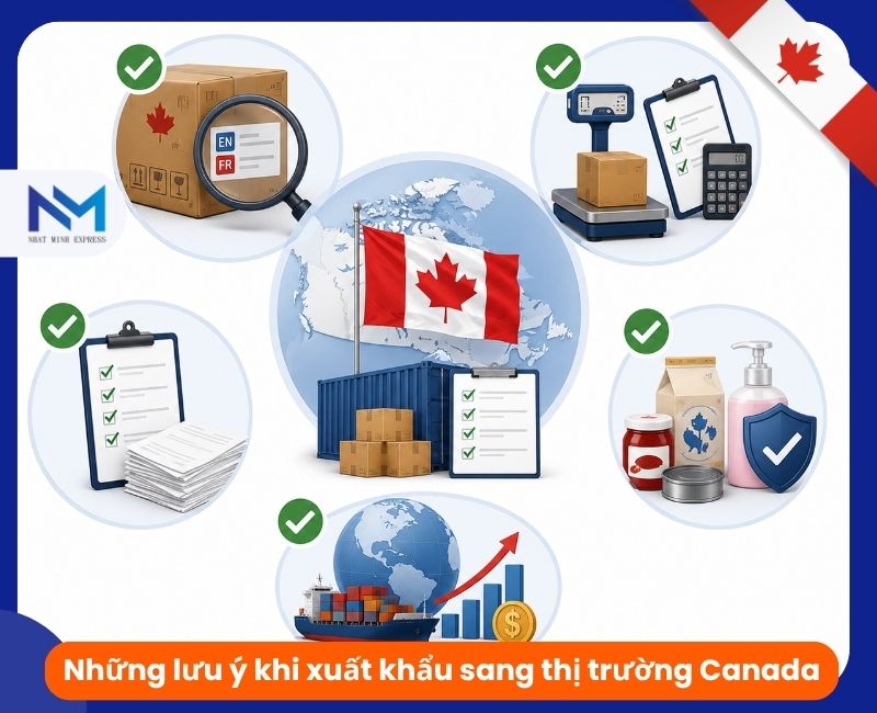 nhung luu y khi xuat khau hang sang thị truong canada