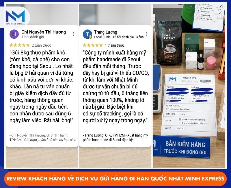review gui hang di han quoc tai nhatminhexpress