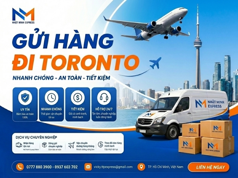 Gửi hàng đi Toronto