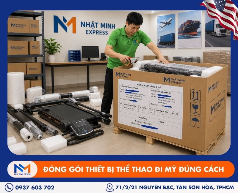 dong goi thiet bi the thao di my dung cach