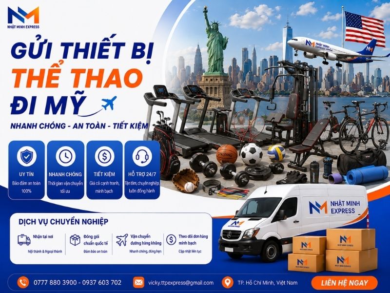 gui thiet bi the thao di my