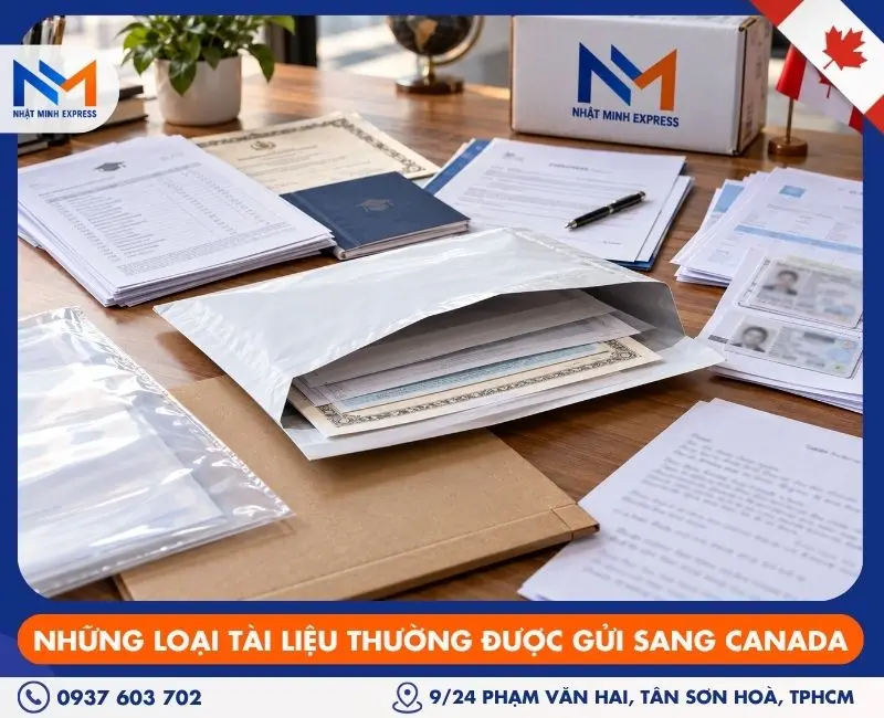 Những loại tài liệu thường được gửi sang Canada