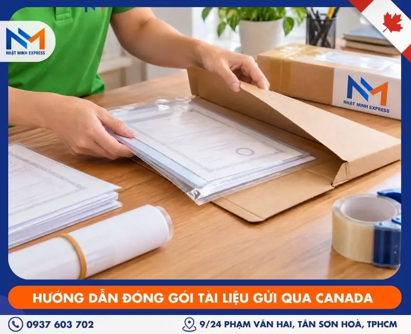 Hướng dẫn đóng gói tài liệu gửi qua Canada đúng cách