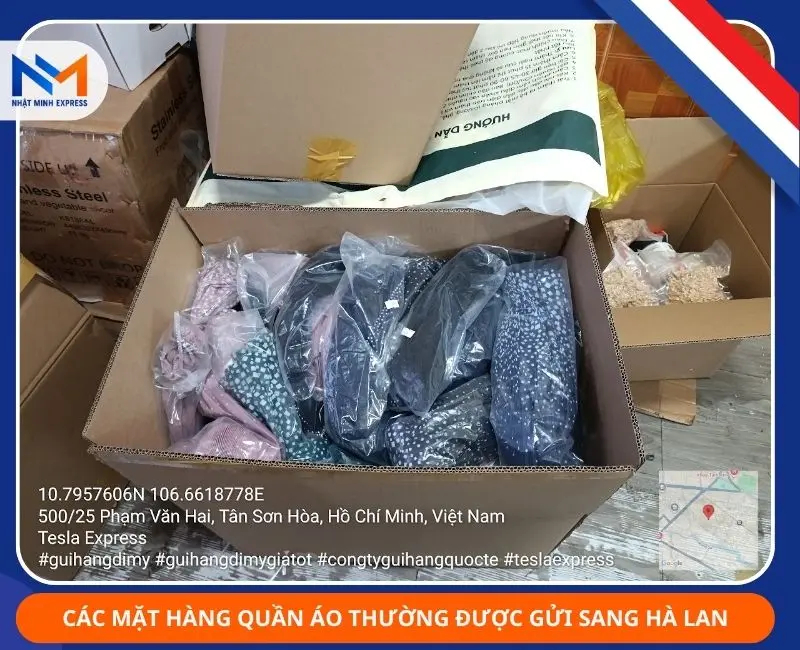 Gửi quần áo đi Hà Lan giá rẻ chỉ từ 850k trọn gói cac mat hang quan ao thuong duoc gui sang ha lan