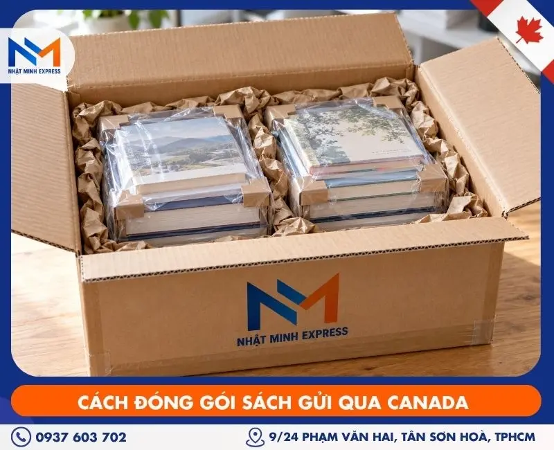 Cách đóng gói sách gửi qua Canada