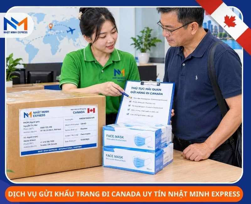 dich vu gui khau trang di canada nhatminhexpress