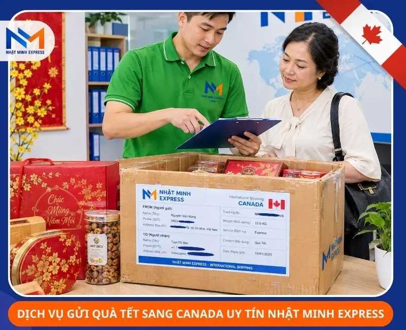 dich vu gui qua tet di canada nhat minh express