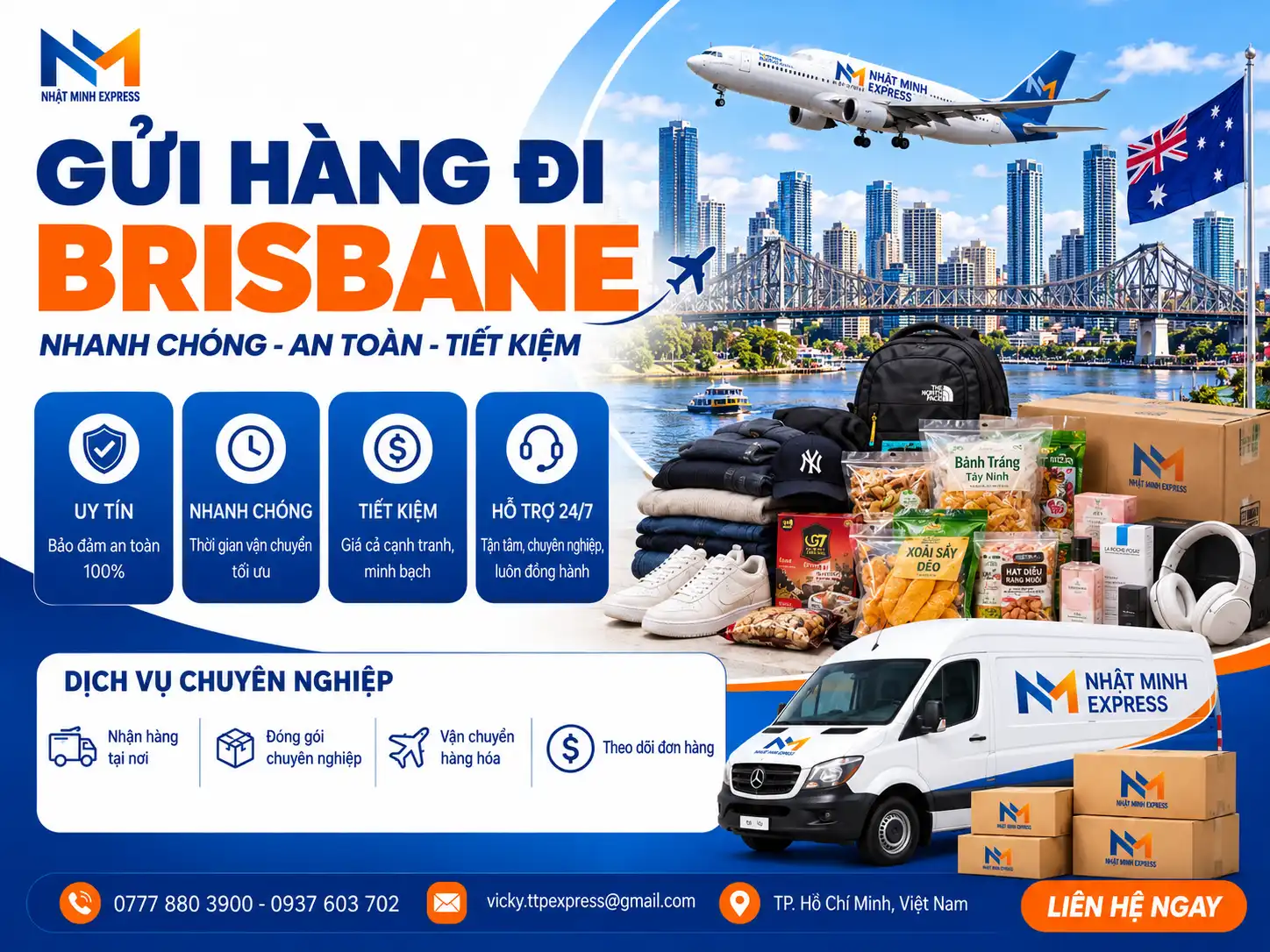 gửi hàng đi Brisbane