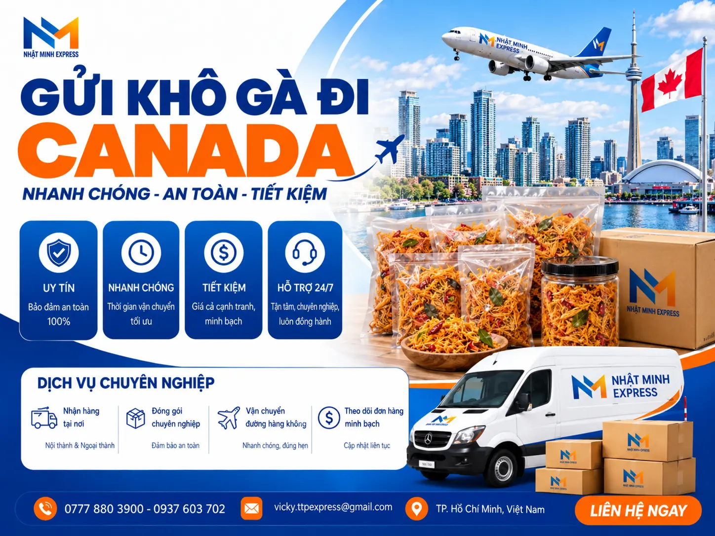 gui kho ga di canada