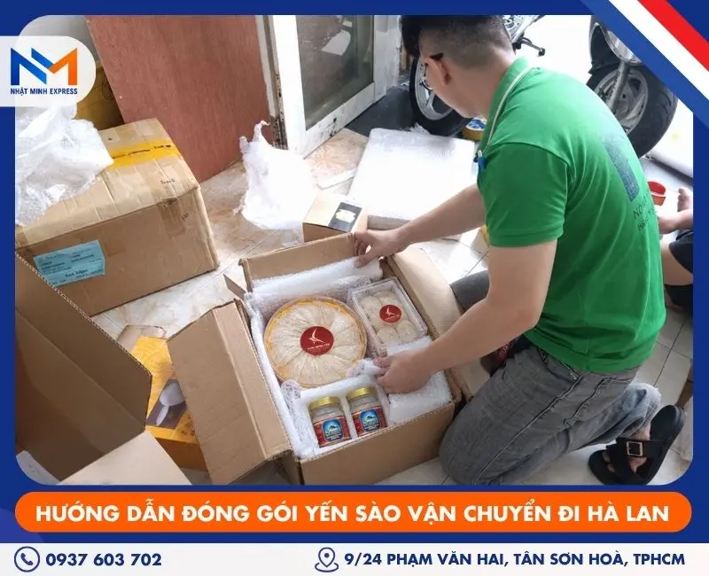 Hướng dẫn đóng gói yến sào vận chuyển đi Hà Lan